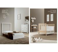 Erbesi Lettino Evolutivo Maxi con Kit materassi e Set Piumone e Paracolpi inclusi