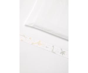 ERBESI - Set Lenzuolo 3 Pezzi per Lettino Evolution - Giraffe Bianco