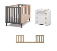 Erbesi - Tris Lettino America + Sponda Toddler + Como' Evolution - Spedizione Gr