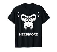 Erbivoro Vegetariano Vegan Gorilla Donne Uomini Bambini Maglietta