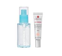 Erborian Duo Incarnato e Idratazione CC Cream & Water Serum, Perfezionatore dell'Incarnato con Centella Asiatica & Siero Idratante con Acido Ialuronico, Cosmesi Coreana, Tonalità Clair, 15 ml