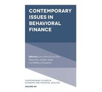 Ercan Özen Contemporary Issues in Behavioral Finance (Copertina rigida)