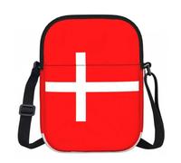 ERCgad Borsa a tracolla da donna con stampa della bandiera danese della Danimarca, borsa da viaggio, lavoro, ufficio, feste, spostamenti quotidiani