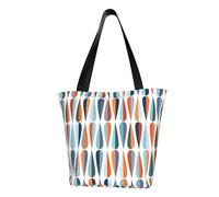 ERCgad Borsa a tracolla da donna moderna di metà secolo con stampa a forma di goccia versatile borsa a tracolla casual all'aperto tote giornaliero pendolarismo viaggio