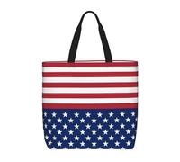 ERCgad Borsa a tracolla leggera con stampa a stelle e strisce, extra large, alla moda, per viaggi, picnic, shopping