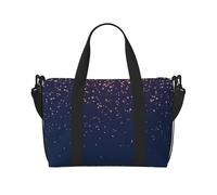 ERCgad Borsa da viaggio a mano con stampa blu navy cielo e stelle, unisex, leggera, versatile, per il fine settimana, tennis, campeggio, pesca all'aperto