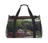 ERCgad Borsa da viaggio a mano con stampa campo da golf per donne e uomini leggera Tote Weekend Getaway Business Shoulder