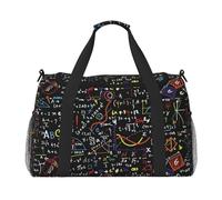 ERCgad Borsa da viaggio a mano con stampa di formula matematica per donne e uomini leggera Tote Weekend Getaway Business Shoulder