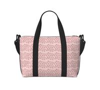ERCgad Borsa da viaggio a mano con stampa di maialino rosso, unisex, leggera, versatile, per il fine settimana, tennis, campeggio, pesca all'aperto