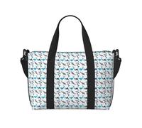 ERCgad Borsa da viaggio a mano con stampa di squali unisex leggera versatile weekend tennis campeggio pesca all'aperto