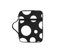 ERCgad Borsa portaoggetti con stampa a pois bianchi e neri, per uomo e donna, pastori, bibbia, morbida, regalo per chiesa, casa, viaggio