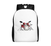 ERCgad Cool Drum Set Stampa Elegante Zaino da Viaggio Leggero Escursionismo Pendolarismo Ufficio Lavoro Outdoor