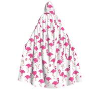 ERCgad Mantello con cappuccio rosso fenicottero per adulti costume a tema carnevale per travestimento cosplay abito leggero