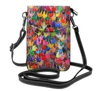 ERCgad Origami Paper Cranes Print Borsa a tracolla da donna Custodia per telefono a tracolla leggera accessorio portatile alla moda
