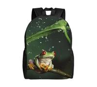 ERCgad Peace Tree Frog Print elegante zaino da viaggio leggero escursionismo pendolarismo ufficio lavoro all'aperto zaino