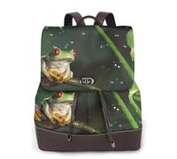 ERCgad Peace Tree Frog Print Zaino da donna leggero versatile moda zaino casual borsa viaggio lavoro