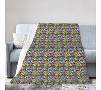 ERCgad Peso leggero versatile della coperta della stampa variopinta del | Morbido viaggio ufficio compleanno camera da letto decorazione casa donne adulti regali tutte le stagioni Birthda