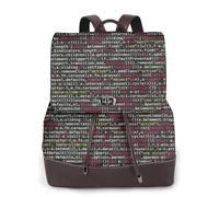 ERCgad Programmatore Programmazione Codice Stampa Zaino Donna Leggero Versatile Moda Zaino Casual Borsa Viaggio Lavoro