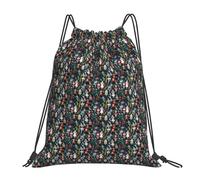 ERCgad Schiaccianoci da donna Balletto Stampa Danza di Natale Donne Uomini Leggero Pieghevole Coulisse Zaino Riutilizzabile Portatile Borsa Da