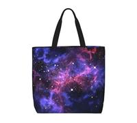 ERCgad Universo Galaxy Star Space Print Extra Large Organizer Bag Leggero Spalla Tote Moda Viaggi Picnic Shopping
