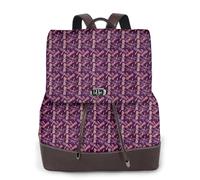 ERCgad Zaino da donna con stampa di libellule viola, leggero, versatile, alla moda, casual, da viaggio o da lavoro