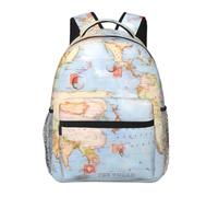 ERCgad Zaino versatile con mappe del mondo, per il tempo libero, leggero, da viaggio, per uso quotidiano