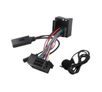 Erchineko Adattatore AUX Bluetooth 5.0 Modulo per Z4 E85 E86 X3 E83 | Modulo musicale Bluetooth per auto con microfono, guscio in ABS, installazione porta caricatore CD, per MINI R50 R53, cavo