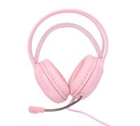 Erchineko Cuffie da Gioco Cablate USB, Cuffie Auricolari RGB con Surround 7.1 e Microfono con Cancellazione del Rumore, Cuscinetti in Memory Foam con unità Driver da 50 Mm per PC (PINK)