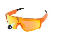 Erchineko Occhiali Intelligenti AI con Fotocamera 8 MP, Video 4K (Rosso | Occhiali da Sole Bluetooth Smart per Sport All'aria Aperta, Stabilizzazione, Assistente Vocale, Batteria a Lunga Durata