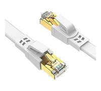 Ercielook Cavo Ethernet 1m-2pack, Cat 8 Cavo LAN schermato professionale, cavo di rete Cat8 ad alta velocità 40 Gbps e 2000Mhz per router/giochi/modem