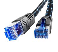 Ercielook Cavo Ethernet 2,5m, Cat 8 Cavo LAN schermato intrecciato professionale, cavo di rete Cat8 ad alta velocità 40 Gbps e 2000Mhz per router/giochi/modem