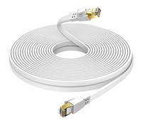 Ercielook Cavo Ethernet 20m, Cat 8 Cavo LAN schermato professionale, cavo di rete Cat8 ad alta velocità 40 Gbps e 2000Mhz per router/giochi/modem