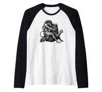 Ercole Wrestling Leone Nemeo Mitologia Greca Maglia con Maniche Raglan