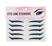 Erconsso Adesivi Occhi Effetto Eyeliner | Toppe Trucco Ombretti | Portatile per Viaggio 10 Pezzi Impermeabili Strisce per Trucco Occhi
