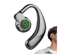 Erconsso Auricolari wireless con ganci per le orecchie, auricolari wireless per telefono, cuffie con display digitale per attività all'aperto, studio, allenamento, gioco, palestra, nuoto, telefonate e