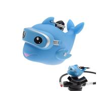 Erconsso Copriboccaglio per Erogatore Subacqueo - Copriboccaglio per Snorkeling,Custodia Protettiva a Delfino Cartoon Antipolvere con Clip Luminescente per Sport Acquatici Unisex