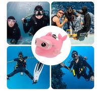Erconsso Copriboccaglio per Erogatore Subacqueo | Protezione Boccaglio Immersione,Custodia Protettiva a Delfino Cartoon Antipolvere con Clip Luminescente per Sport Acquatici Unisex