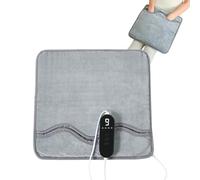 Erconsso Cuscino riscaldante per piedi - Termostatico per il freddo, riscaldato elettrico, per mamma, nonna, adulti, adolescenti, anziani, letto, divano, dormitorio, sotto la scrivania