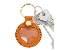 Erconsso Portachiavi con ciondolo a forma di cuore, per riporre i di cane, per zaino, borsa da uomo, collezione da donna, Giallo, Refer to description