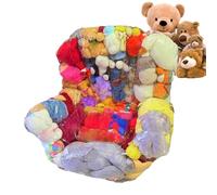 Erconsso Sedia Peluche - Sedile Bean Bag 2 In 1 Impermeabile | Sedia Trasparente Gonfiabile per Interni | Salotto Camera dei Bambini Asilo Angolo Lettura