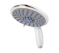 Ercos - Doccia 3 Getti /5 Funzioni Diam 130 mm In Abs Cromato, Con Idromassaggio E Sistema Anticalcare Ecos Bddoc2