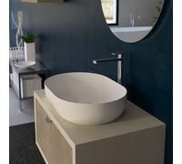 ERCOS Lavabo Ovale da Appoggio Senza Troppo Pieno Serie Musa - 60cm Cod. MUSA0002 - Vari Colori