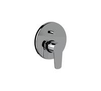 ERCOS Miscelatore Doccia Ad Incasso In Ottone Cromato, Piastra Tonda Da 140 MM, Miscelatore Doccia Termostatico a Due Vie