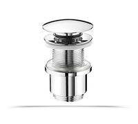Piletta Clik Clak 1 1/4" S/troppo pieno ottone cromato cromo lavabi bagno