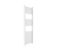 ERCOS Scaldasalviette Termoarredo Bagno Dimensioni 400x1200 MM Radiatore Colore Bianco , Attacchi da 1/2" Fornito Con Kit Montaggio