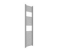 ERCOS Scaldasalviette Termoarredo Bagno Dimensioni 400x1500 MM Radiatore Bagno Colore Grigio Titanio , Attacchi da 1/2" Fornito Con Kit Montaggio