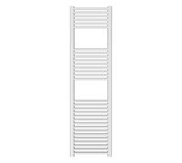 ERCOS Scaldasalviette Termoarredo Bagno Dimensioni 400x1500 MM Radiatore Colore Bianco , Attacchi da 1/2" Fornito Con Kit Montaggio