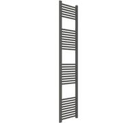 ERCOS Scaldasalviette Termoarredo Bagno Dimensioni 400x1800 MM Radiatore Colore Quarzo Opaco , Attacchi da 1/2" Fornito Con Kit Montaggio