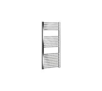 ERCOS Scaldasalviette Termoarredo Bagno Dimensioni 450x1120 MM Radiatore Bagno Cromato, Attacchi da 1/2" Fornito Con Kit Montaggio
