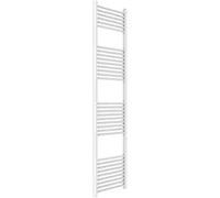 ERCOS Scaldasalviette Termoarredo Bagno Dimensioni 450x1800 MM Radiatore Bagno Colore Bianco , Attacchi da 1/2" Fornito Con Kit Montaggio